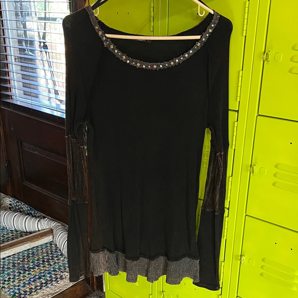 Brown thermal tunic length